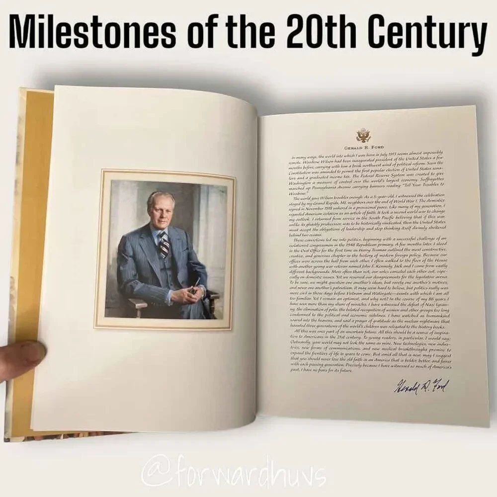 Milestones of the 20th Century Hardcover Book